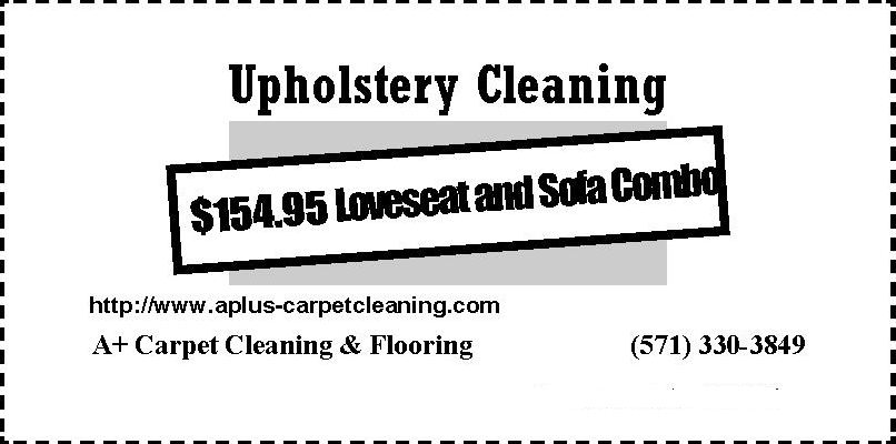 Upholstery cleaning $124.95 Love Seat and Sofa combo.